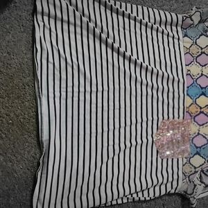 Chic Striped and Patterned Women's Blouse